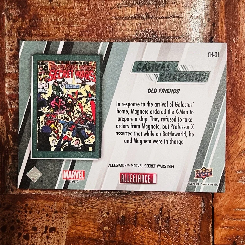 Upper Deck‎ Allegiance Marvel Secret Wars Canvas Chapters CH-31